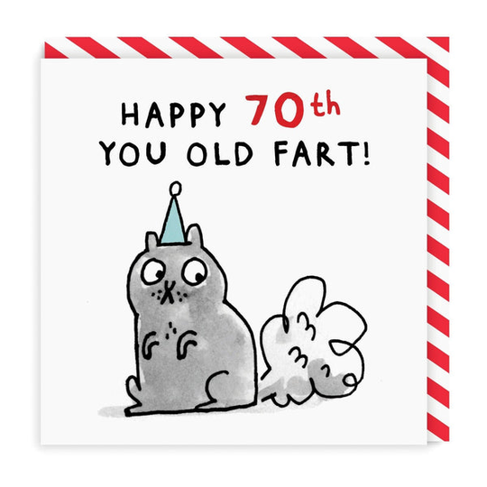 Old Fart 70 Greeting Card