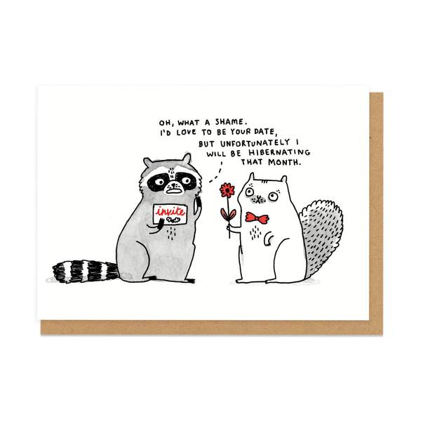 Hibernating Greeting Card