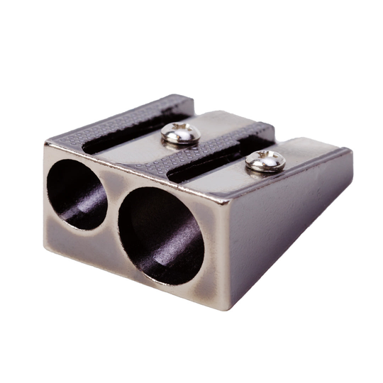 Artful Metallic Black Pencil Sharpener