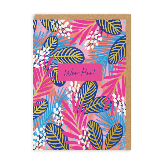 Woo Hoo Floral Greeting Card