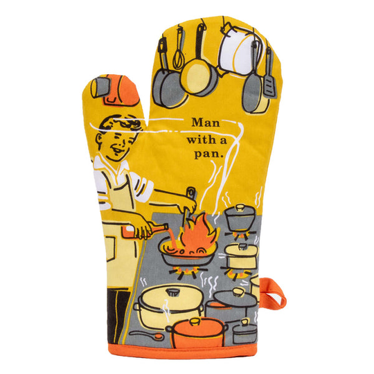 Man With A Pan Oven Mitt