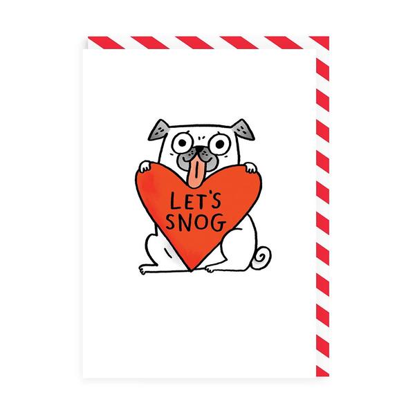 Let's Snog Greeting Card
