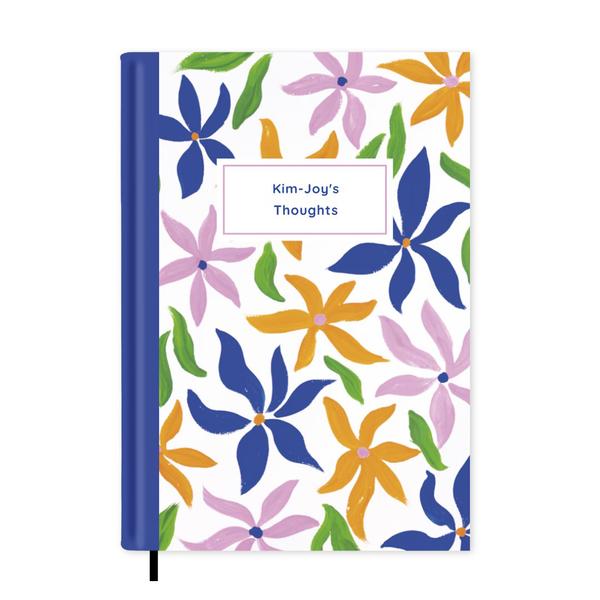 Bright Flowers Notebook A5 - Personalised