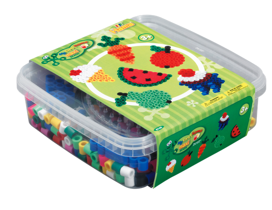 HAMA Beads - Maxi - 600 beads and 1 pegboard in box - Green (8740)