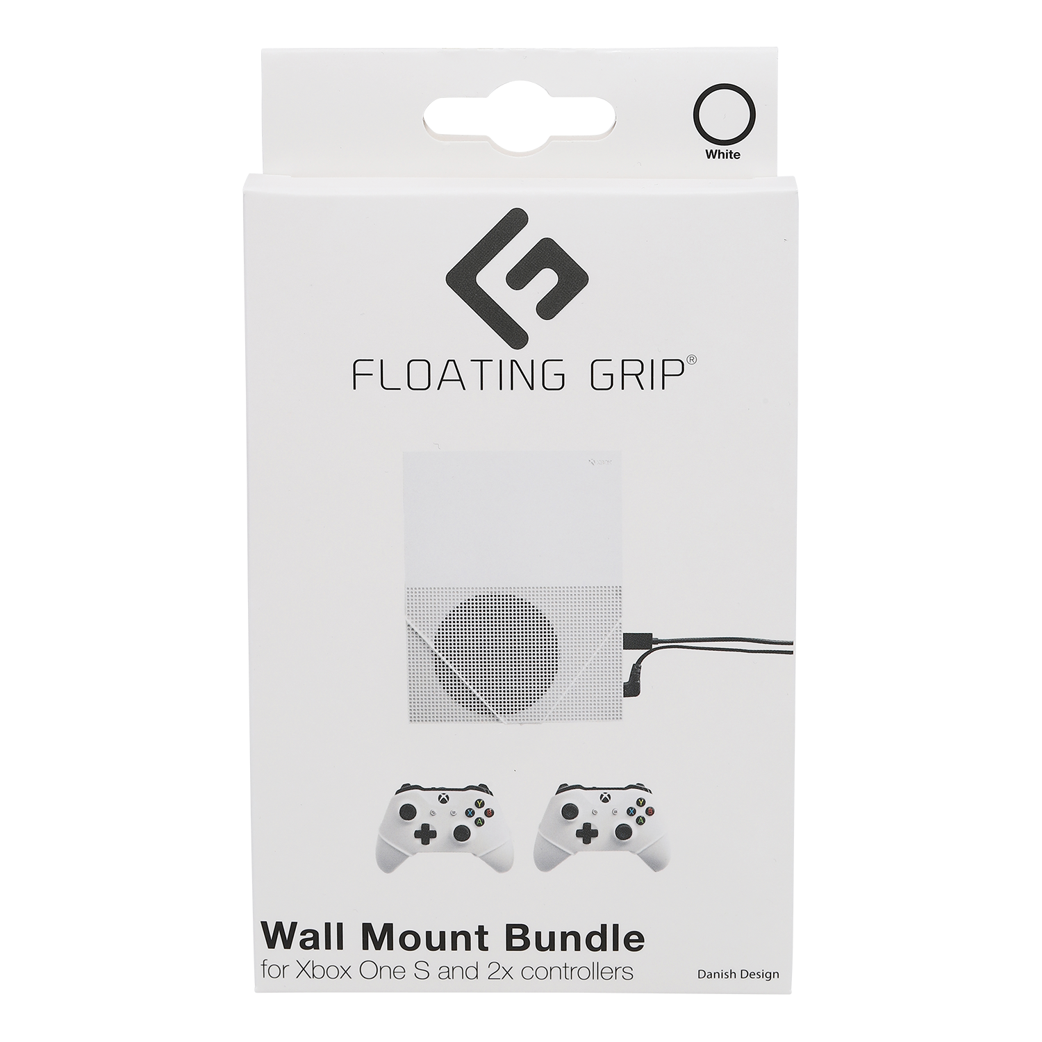 Floating Grips Xbox One S and Controller Wall Mounts - Bundle (White)