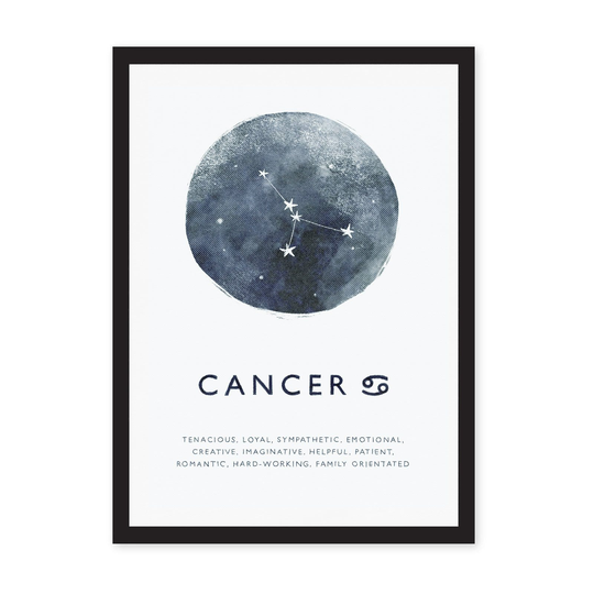 A4 Zodiac Riso Prints, Cancer