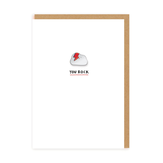 You Rock Enamel Pin Card