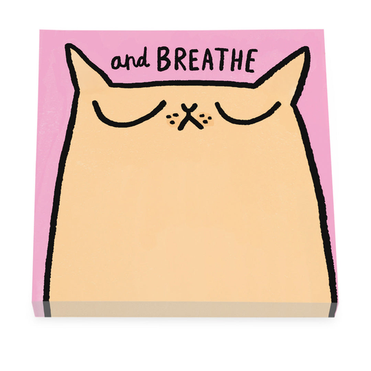 Breathe Cat Sticky Notes