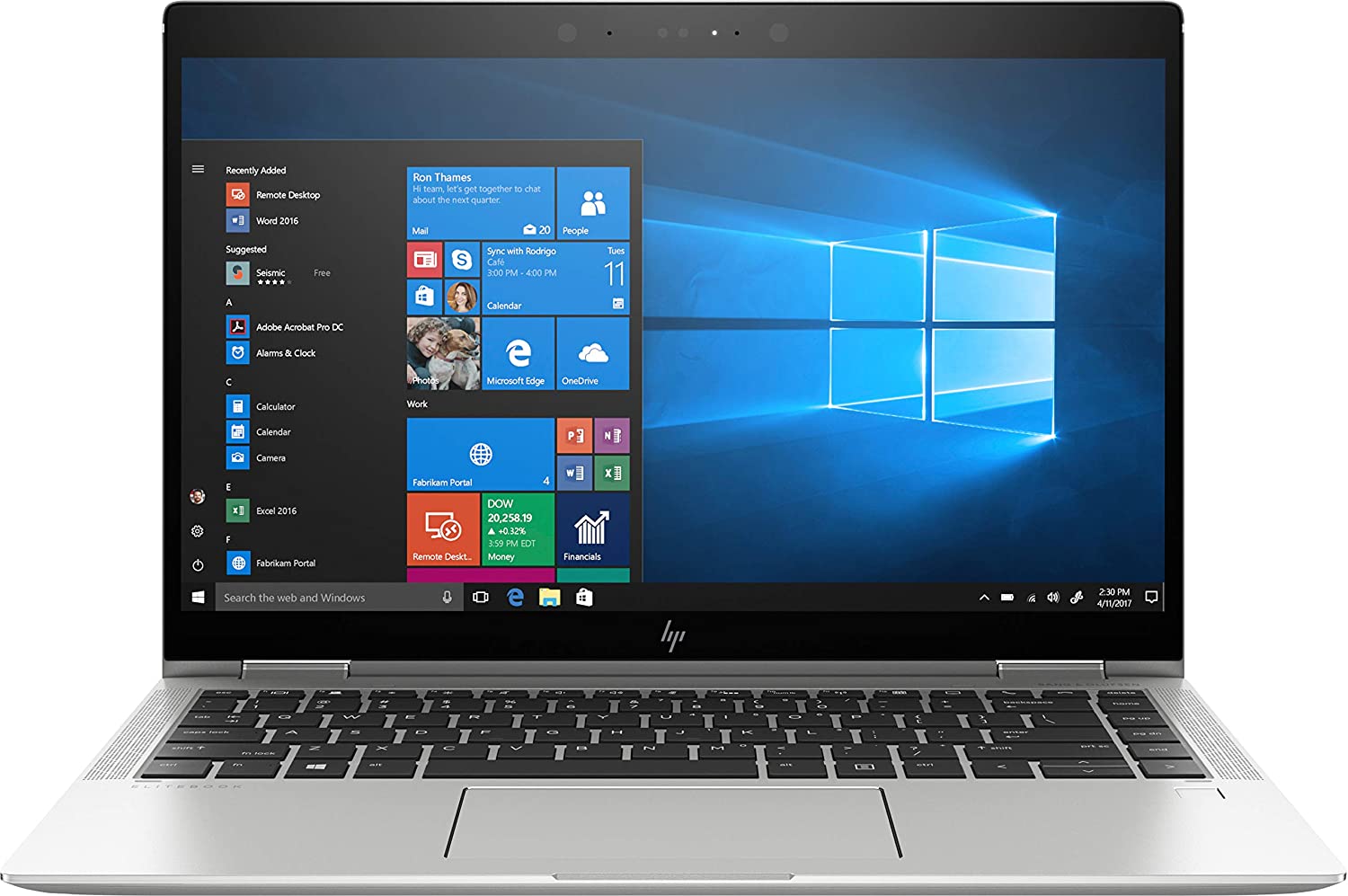 HP Elitebook X360 1040 (G5) 14" Touchscreen Laptop 8GB 256GB US Key