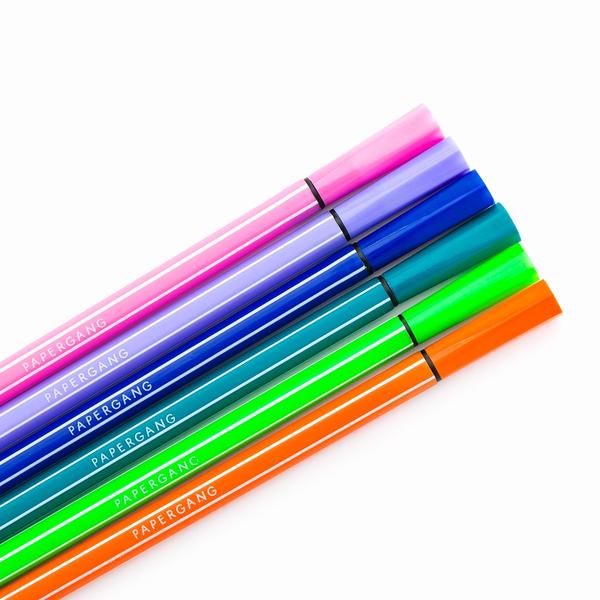Felt Tip Pens Set of 6