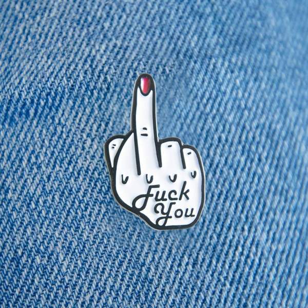 Middle Finger Enamel Pin
