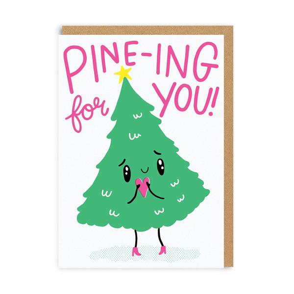 Pining For You Christmas Card