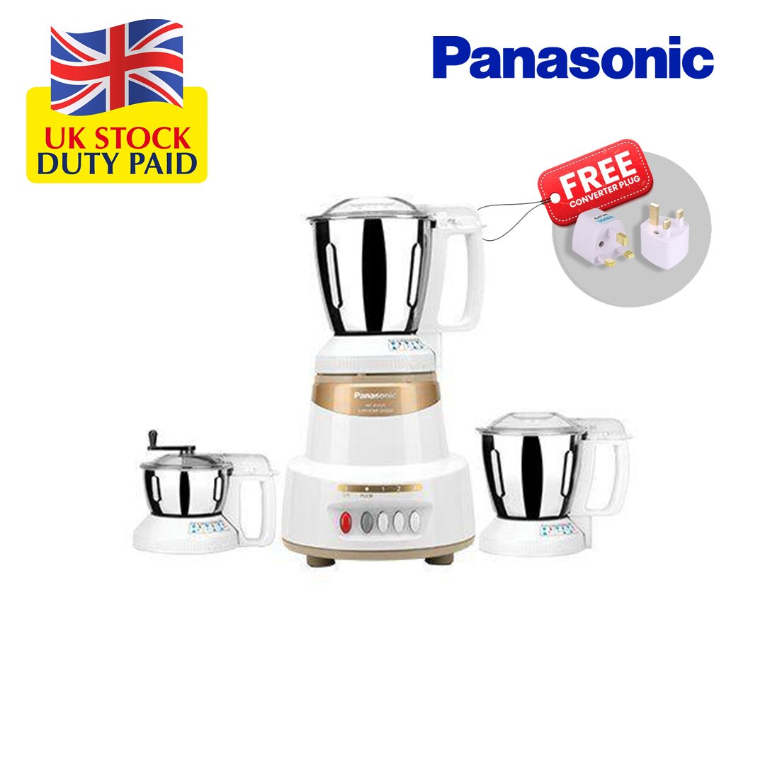 Panasonic mx AV 325 MARBLE GOLD 600 Juicer Mixer Grinder (Gold, 3 Jars)