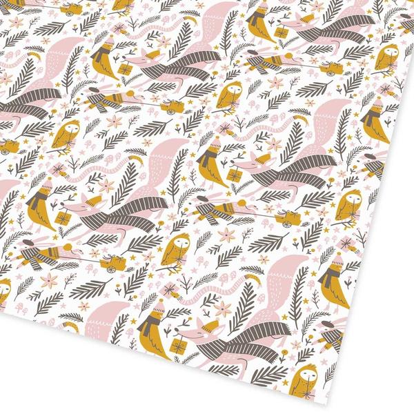 Christmas Woodland Animals Giftwrap