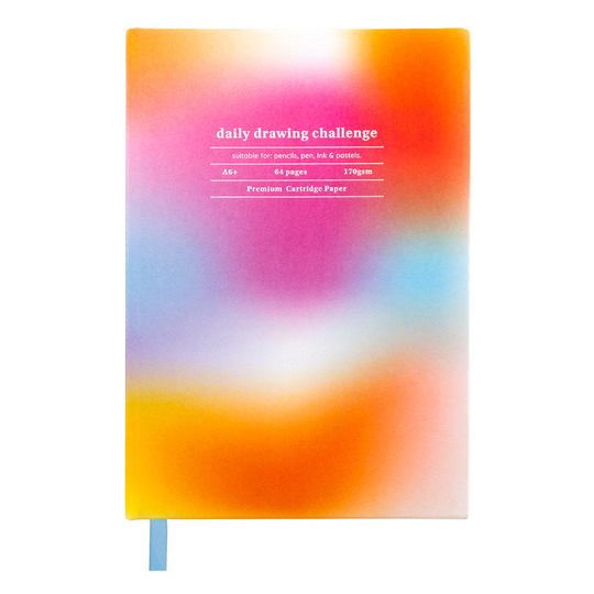Multicoloured Daily Drawing Challenge Sketchbook