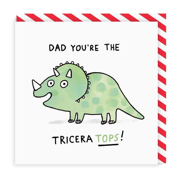 Dad You're The Triceratops Square Greeting Card