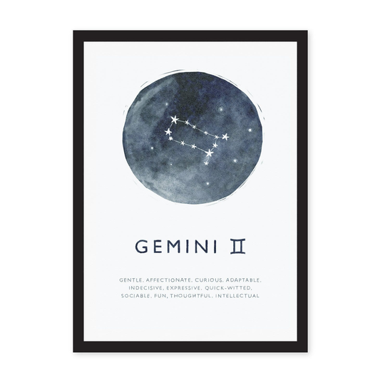 A4 Zodiac Riso Prints, Gemini