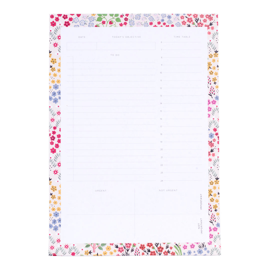 Kingdom Ditsy To Do Notepad A5