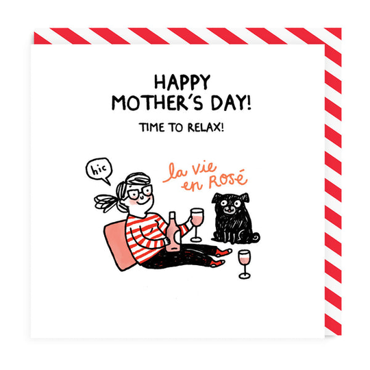 Mother's Day Time to Relax Square Greeting Card