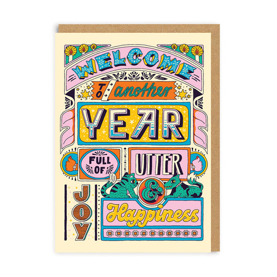 Another Year Full Of Happiness Card