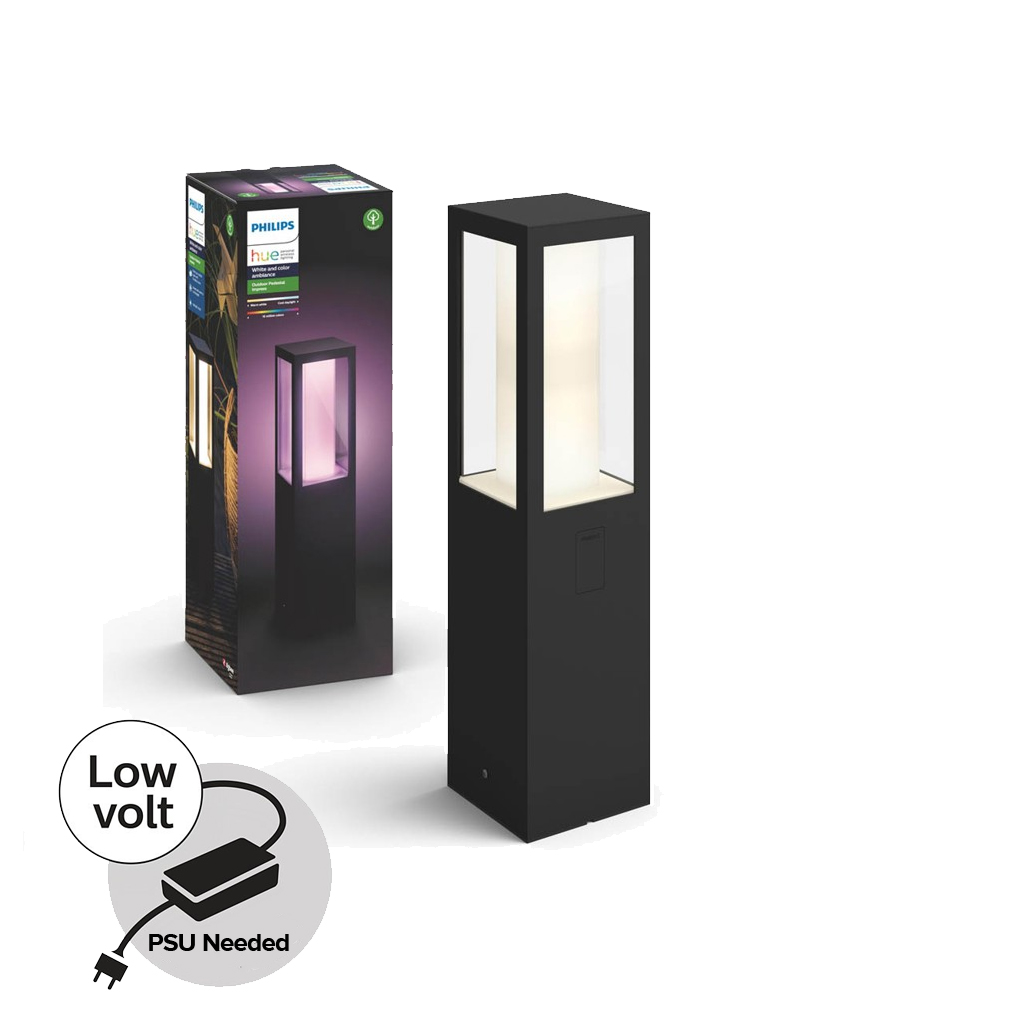 Philips Hue - Impress Pedestal 24V Low Voltage Outdoor - White & Color Ambiance
