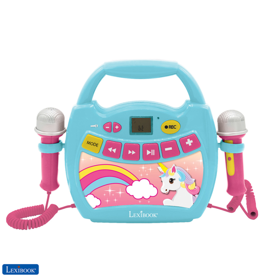 Lexibook - Unicorn Portable Digital Music Player with 2 Mics (MP300UNIZ)