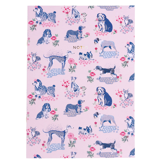 Puppy Fields A4ish Notebook