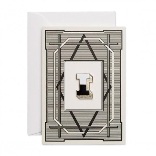 Alphabet Pin & Greeting Card, I