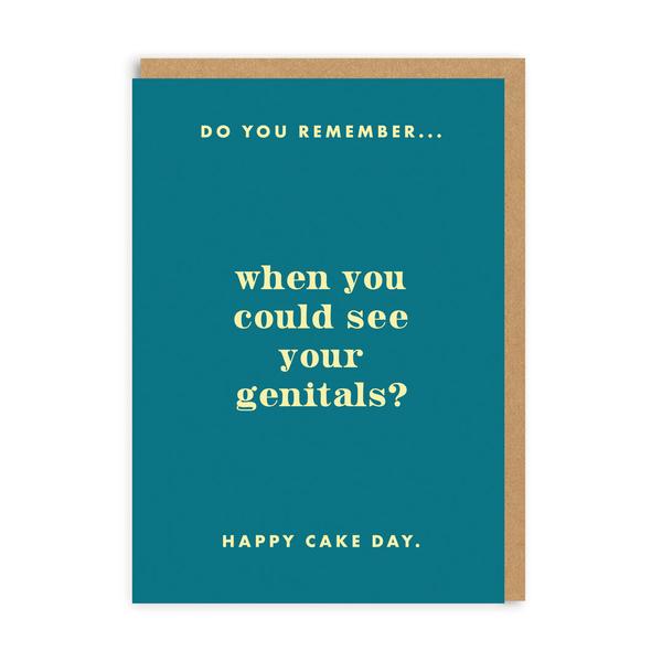 Do You Remember Your Genitals? Greeting Card