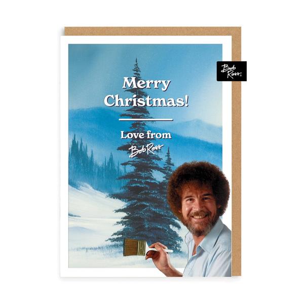 Snowy Tree Merry Christmas Card