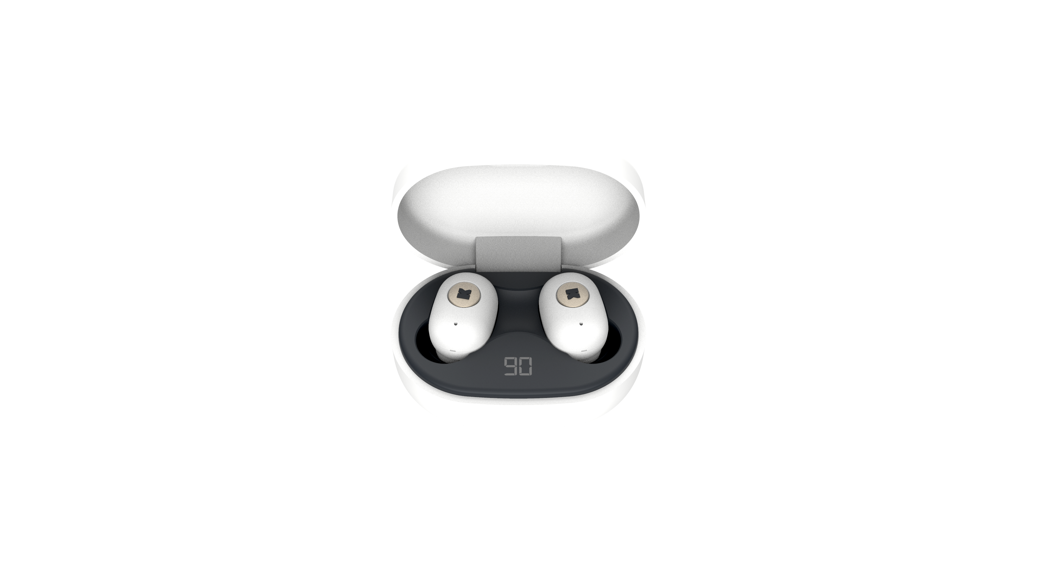 KreaFunk - aBEAN In-Ear Bluetooth Headphones - White (KFLP01)