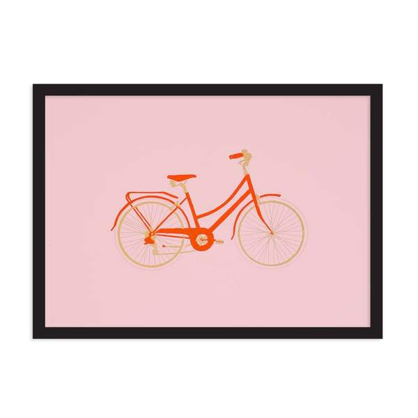 A4 Town Bike Riso Print