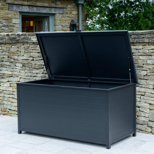Bramblecrest La Rochelle Large Cushion Box including Liner - Anthracite