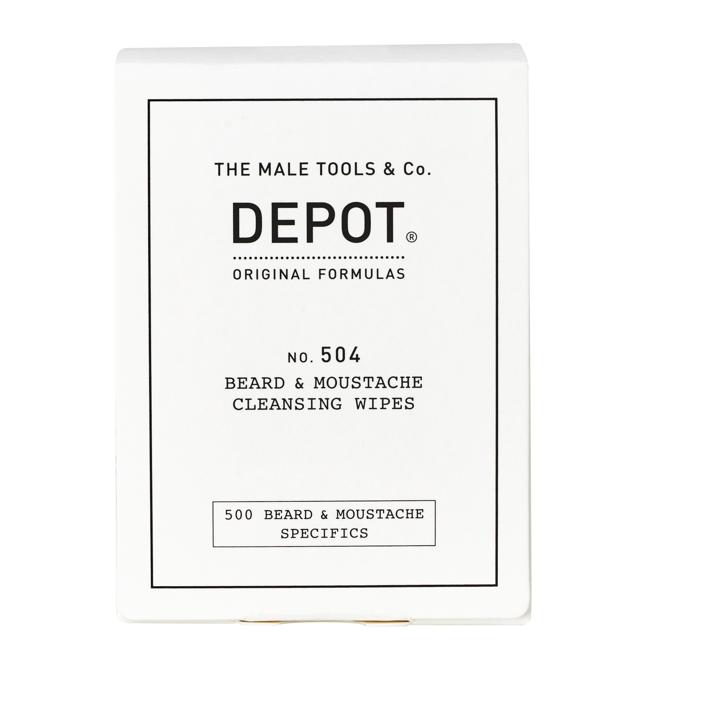 Depot - No. 504 Beard & Moustache Cleansing Wipes 12 Salviette
