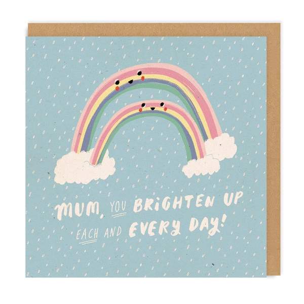 Mum Rainbow Square Greeting Card