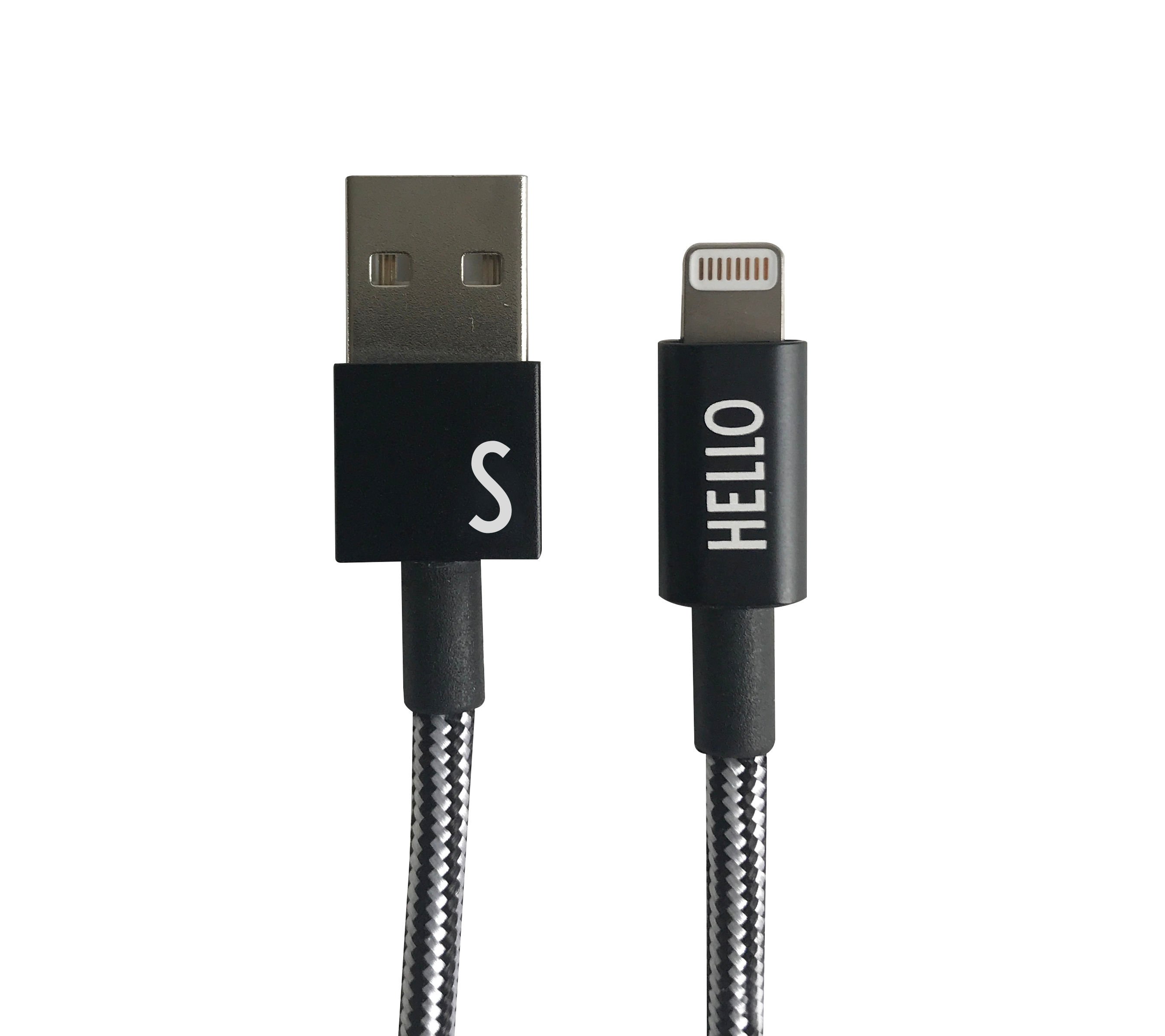 Design Letters - Lightning Cable 1 Meter S - Black (60201010S)