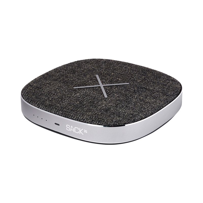 SACKit CHARGEit - Power Bank & Wireless Charger ( Grey )