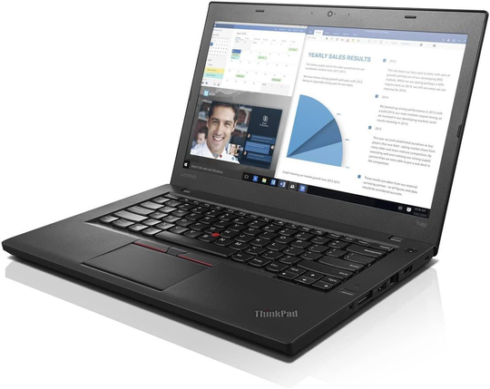 Refurbished Lenovo T460 Laptop i5-6300U 4GB 180GB SSD Windows 10
