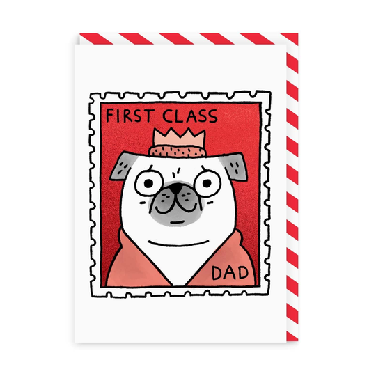 First Class Dad Greeting Card