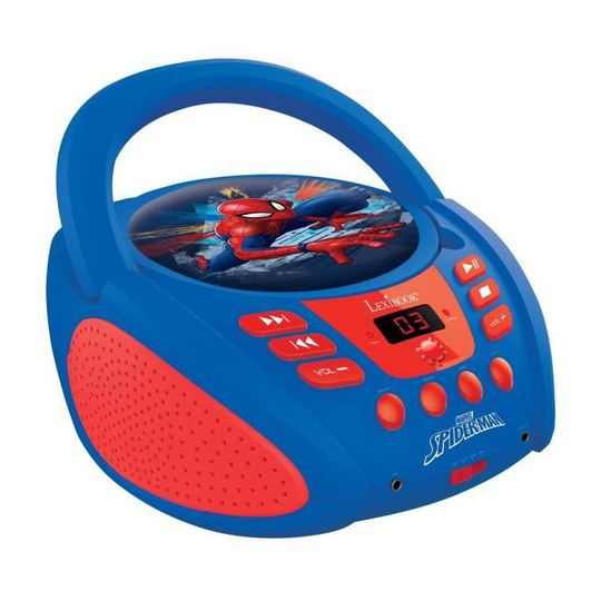 Lexibook - SpiderMan Portable CD player with Mic Jack (RCD108SP)