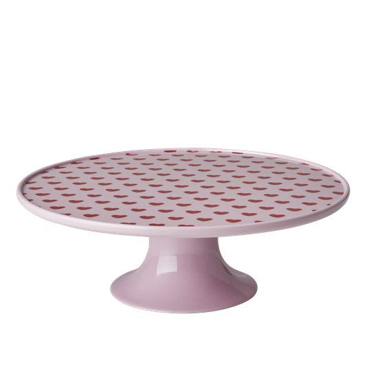 Rice - Melamine Cake Stand Low - Sweet Hearts Print