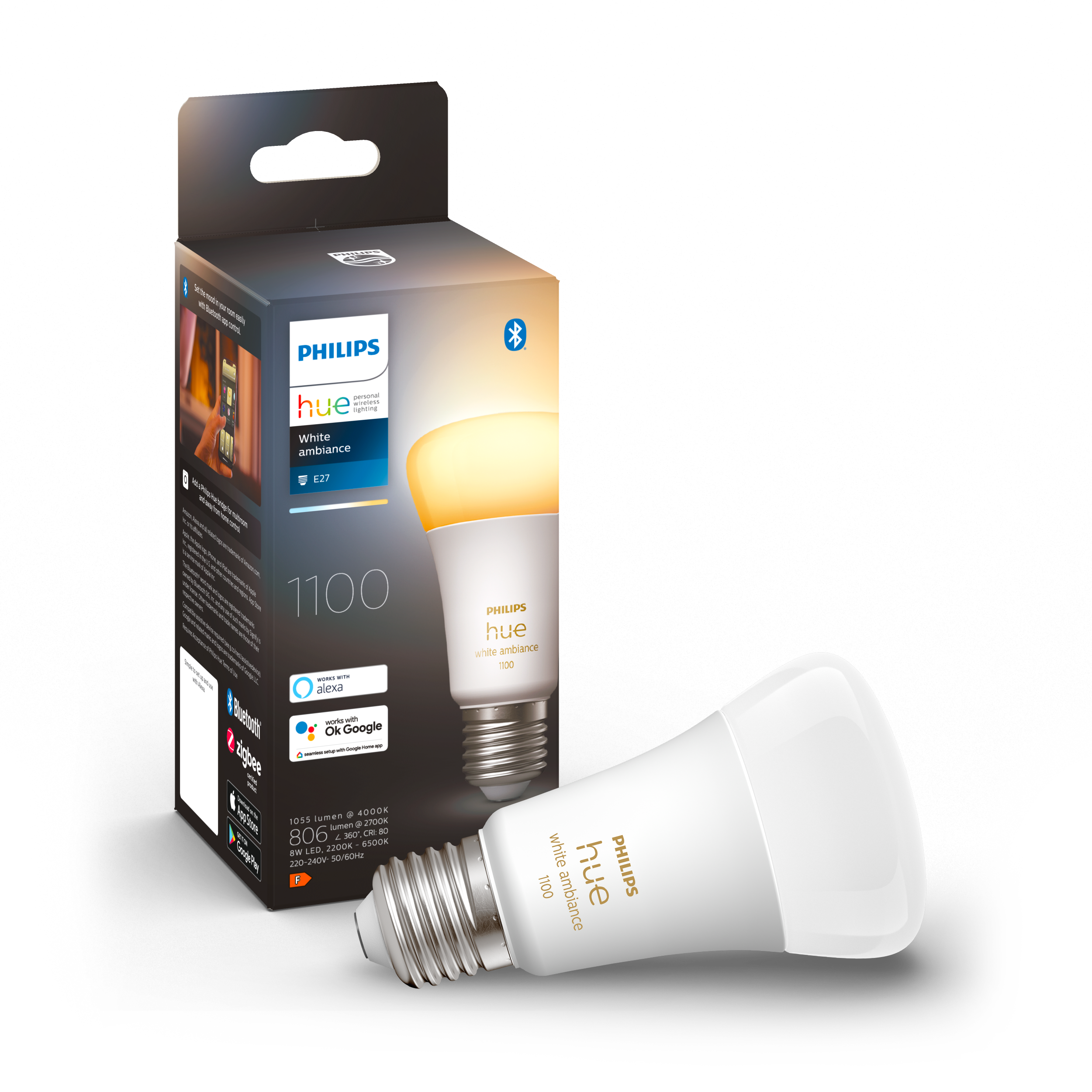 Philips Hue - E27 Warm White Bulb 1100 Lumens