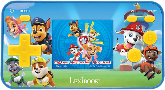 Lexibook - Handheld console Cyber Arcade® Pocket Paw Patrol - screen 1.8'' 150 games incl. 10 with Paw Patrol (JL1895PA)