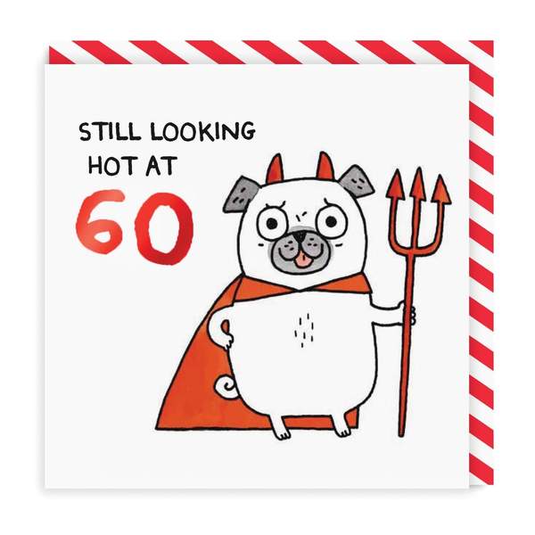 Hot At 60 Birthday Greeting Card