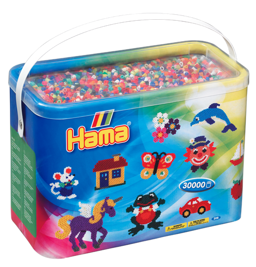 Hama Beads - Midi - Solid Mix - 30.000 pcs (208-00)