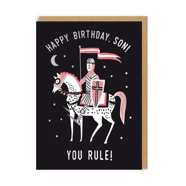 Son You Rule! Happy Birthday Greeting Card
