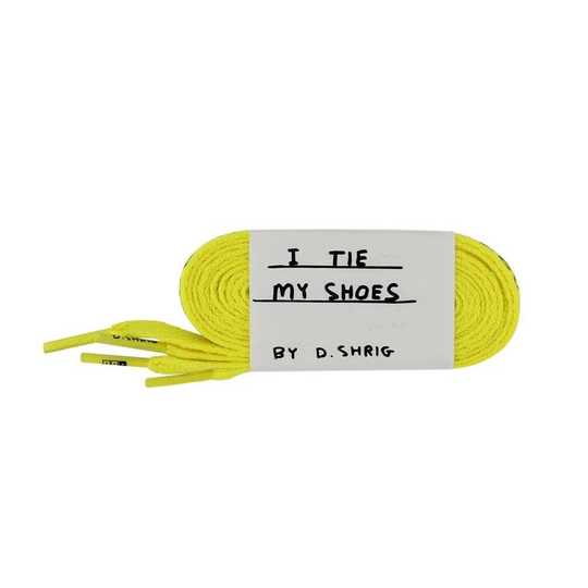 David Shrigley Shoelaces, yellow