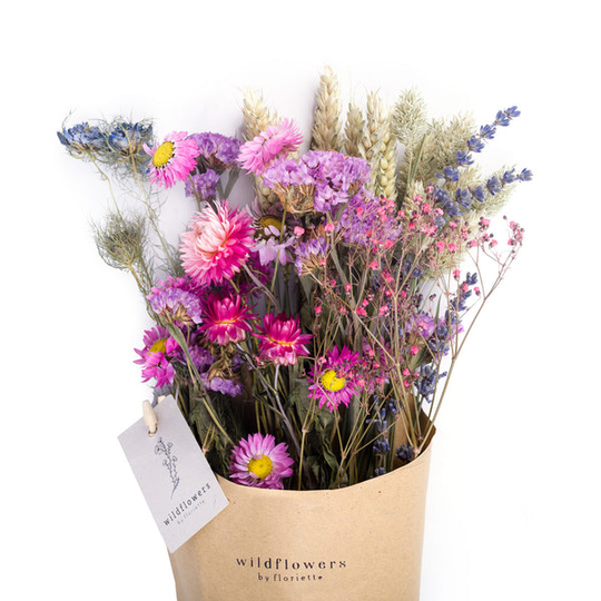 Pink Wildflowers Dried Flower Bouquet