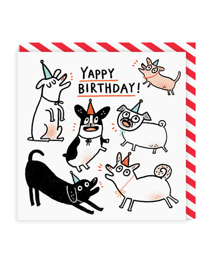 Yappy Birthday Square Greeting Card