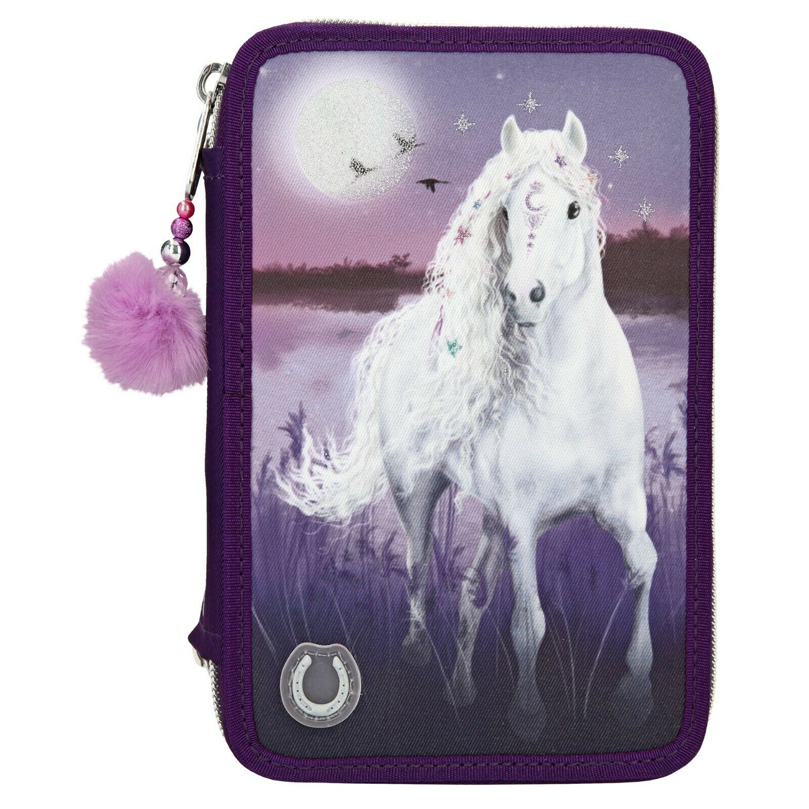 Miss Melody - Trippel Pencil Case w/LED - Purple (0411436)